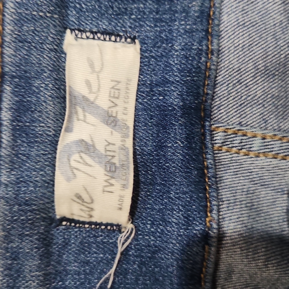 We The Free High Rise Blue Flare Jeans Womems Size 27 - Picture 3 of 6